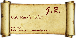 Gut Renátó névjegykártya