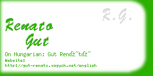 renato gut business card